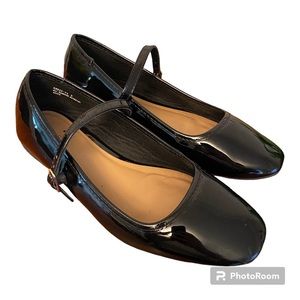 bamboo black mary janes womens size 9